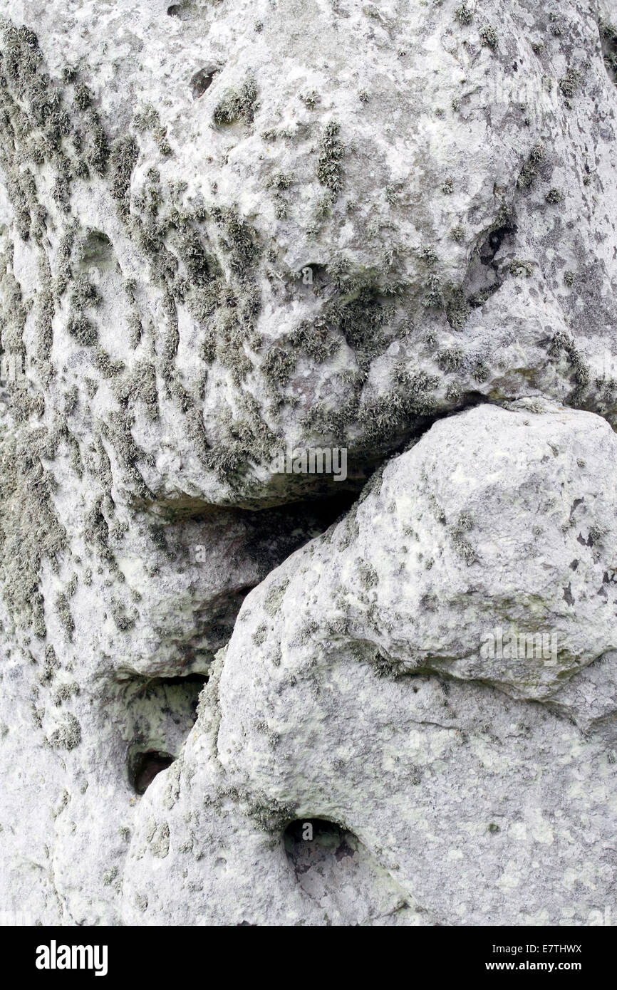 Stonehenge - Linteau sur cercle intérieur Pierres Banque D'Images