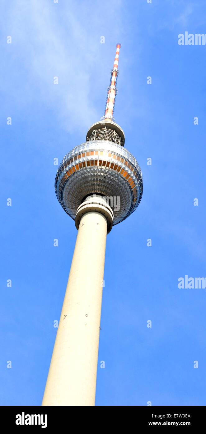 Tour de télévision (Fernsehturm) à Berlin, Allemagne Banque D'Images