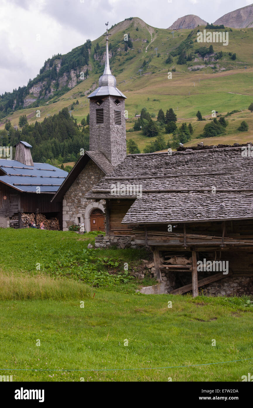 Le Chinaillon, Le grand Bornand, haute savoie, france Banque D'Images