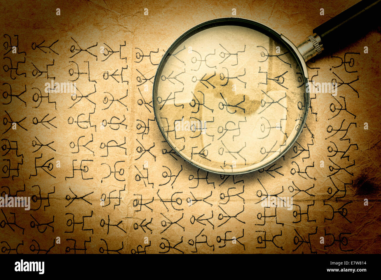 Code secret les hommes dansants Banque D'Images