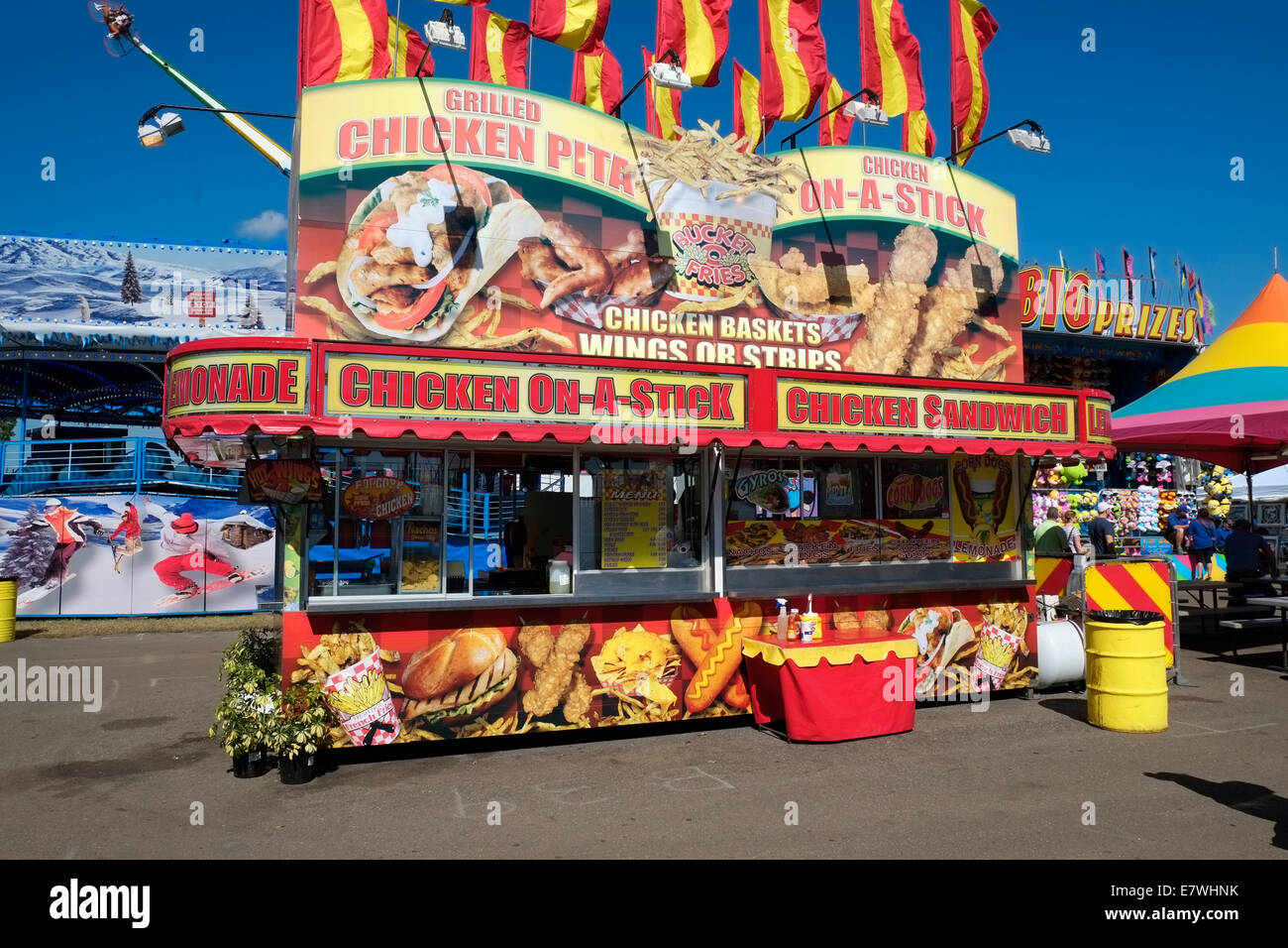 Consession alimentaire stand Foire de l'État de Floride Tampa FL Banque D'Images