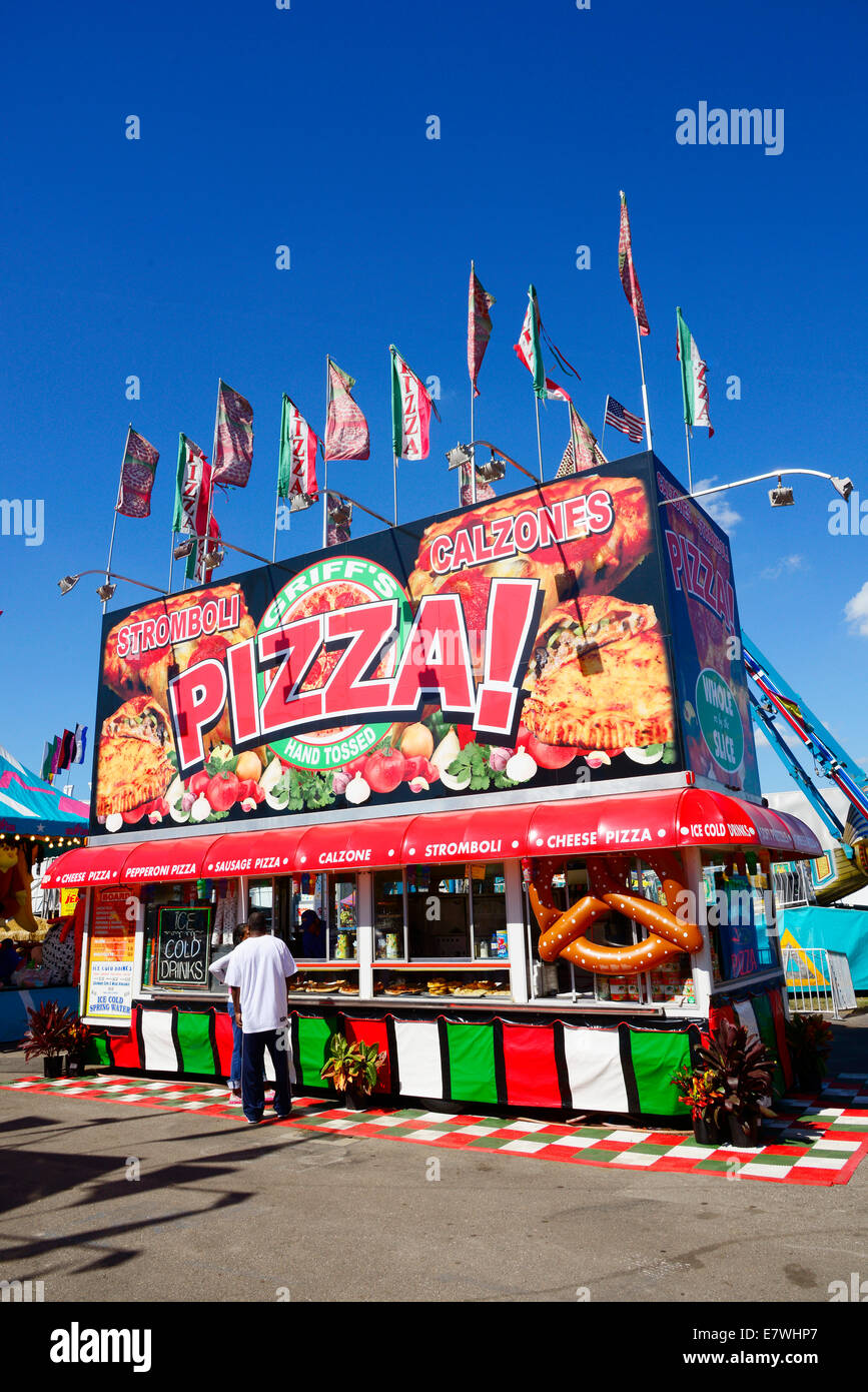 Consession alimentaire stand Foire de l'État de Floride Tampa FL Banque D'Images