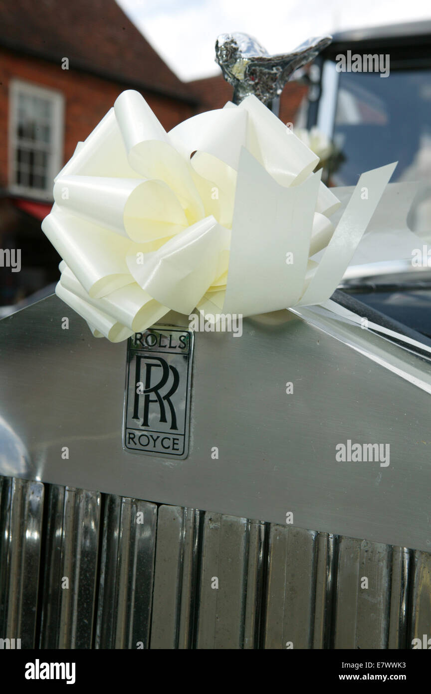Rolls Royce voiture décorée en style et se sentir concept de mariage Banque D'Images