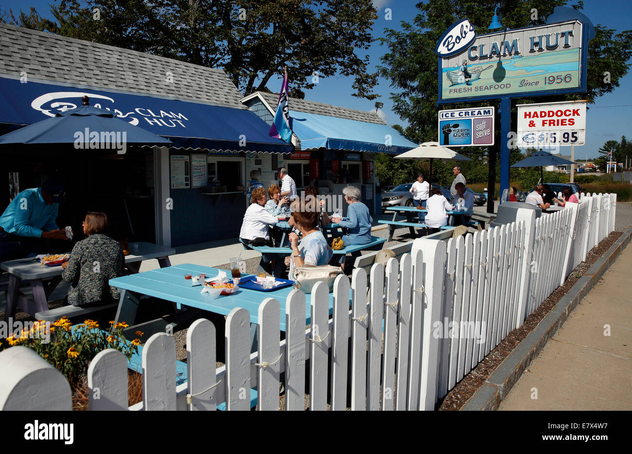 Restaurant de fruits de mer et du homard, Kittery (Maine) Banque D'Images