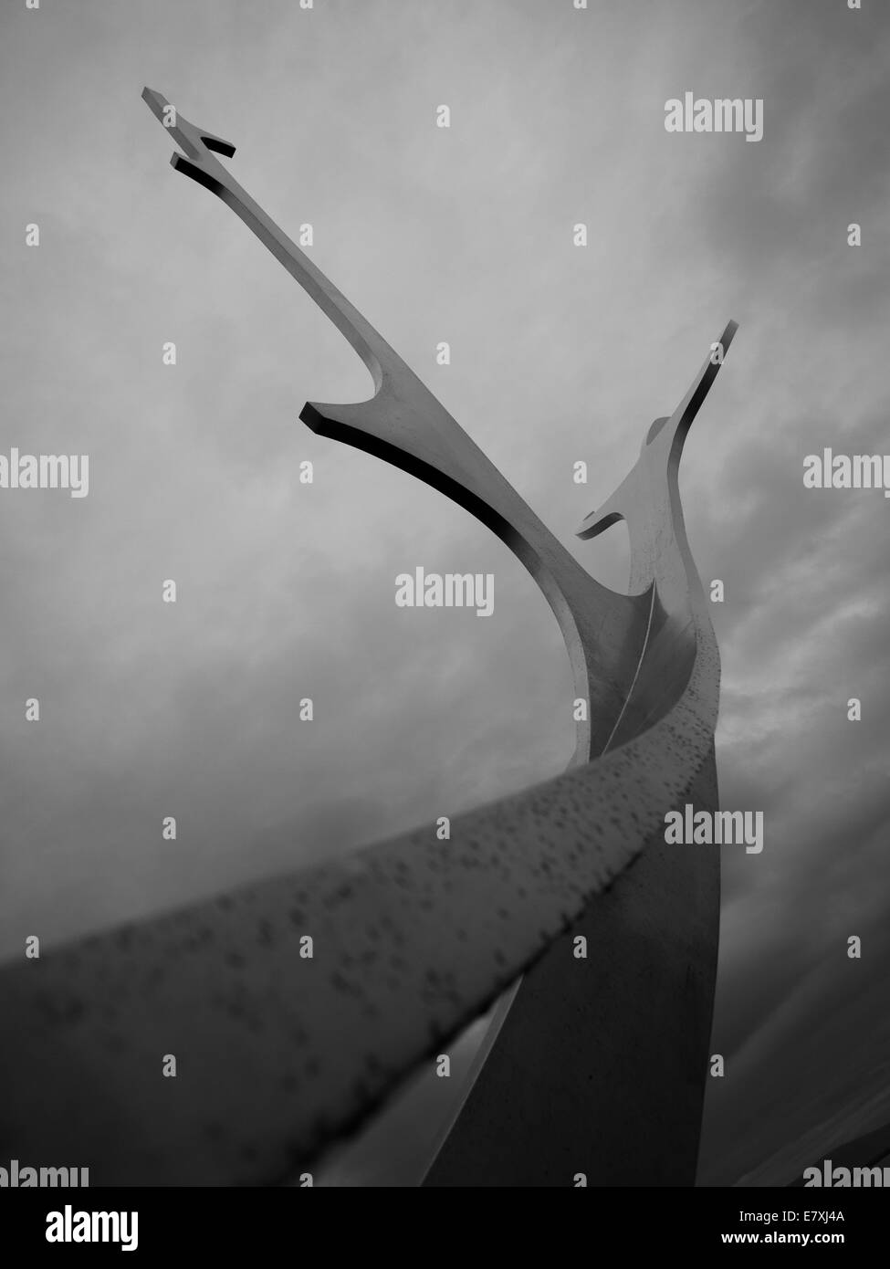 Bien Voyager, sculpture, Saebraut, Reykjavík, Islande Banque D'Images