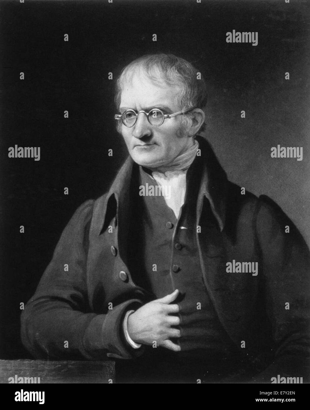 JOHN DALTON (1766-1844) chimiste et physicien anglais Banque D'Images