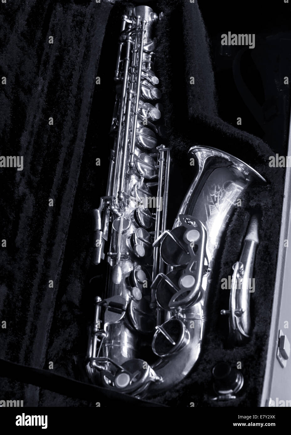 Vintage Dörfler & Jörka au pochoir saxophone alto Keilwerth Boucet Banque D'Images
