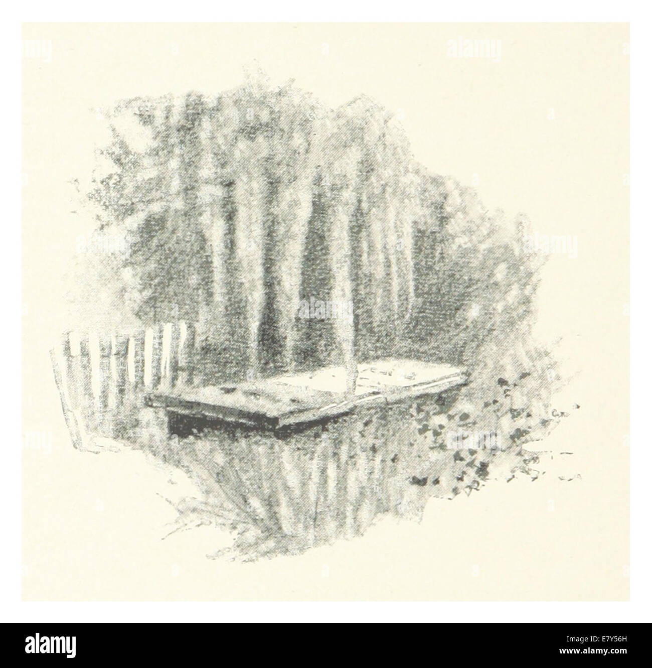 Une illustration de 1889 représentant la tombe de Catalina en Floride, marquant le site historique et donnant un aperçu des pratiques funéraires de la région et de son importance historique. Banque D'Images