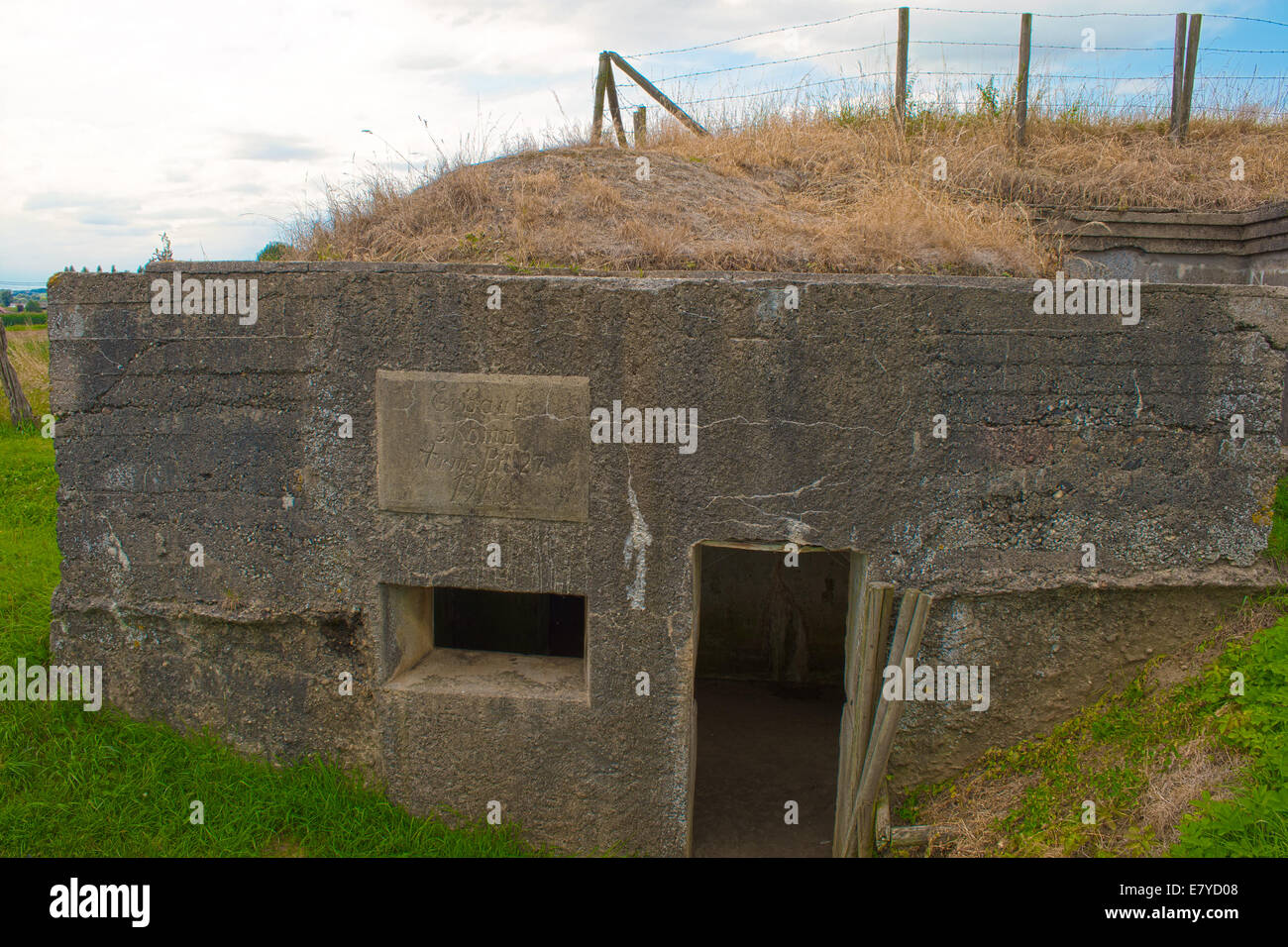 Bunker allemand de la première guerre mondiale La Belgique Flanders fields Banque D'Images