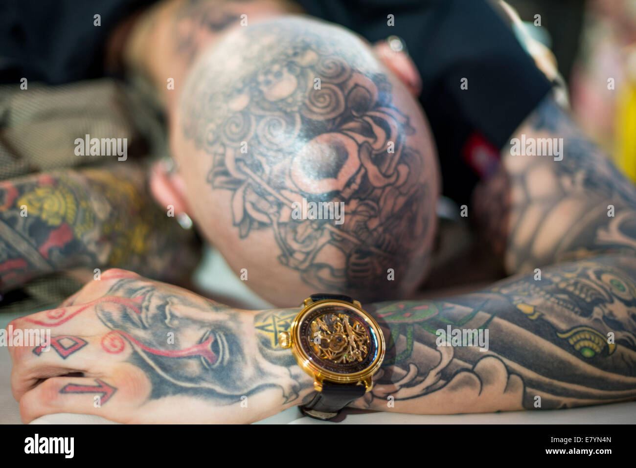 10e Anniversaire De La Convention De Tatouage De Londres Dans Le Tabac Dock Photo Stock Alamy
