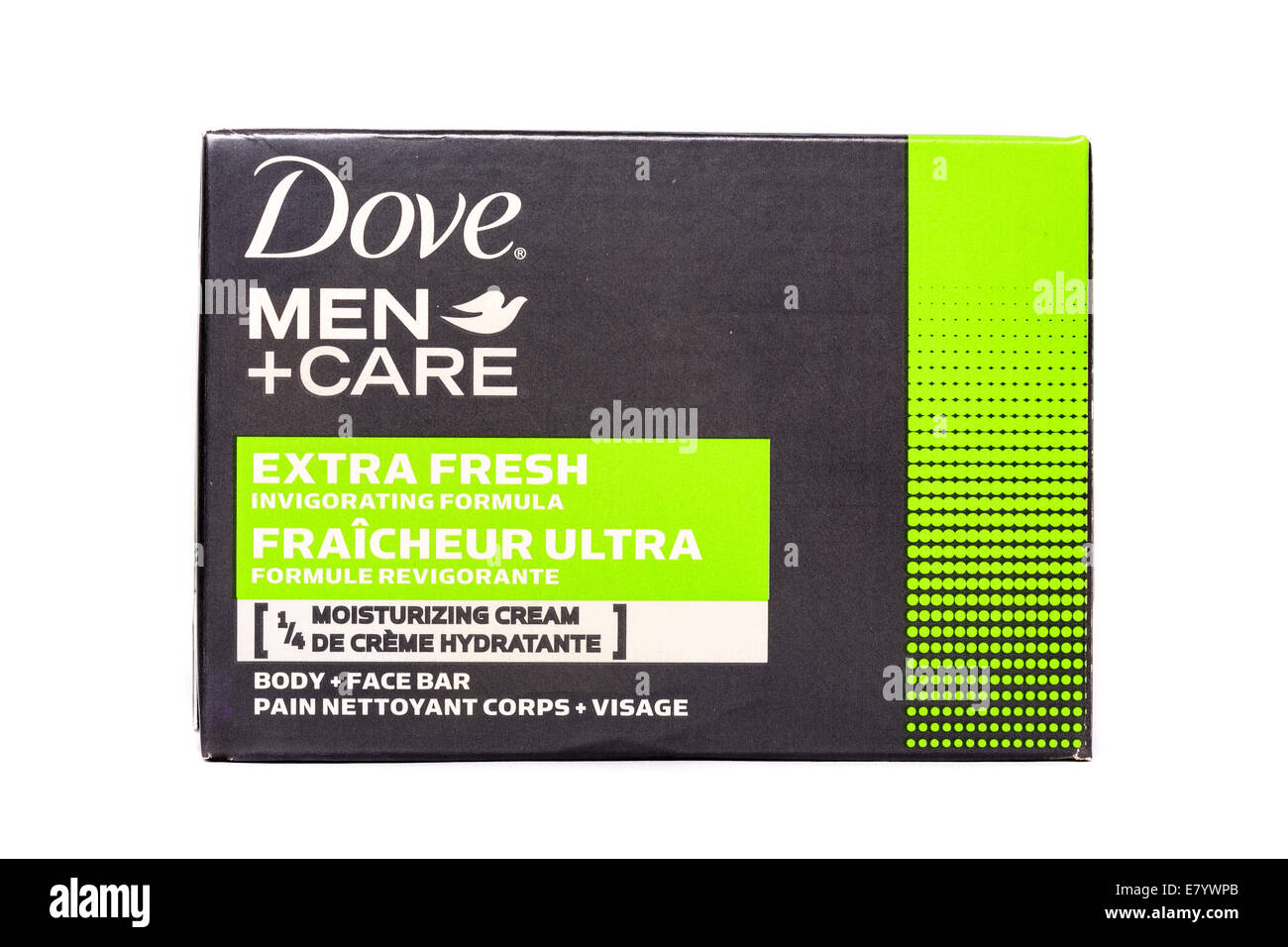 Un bar de Dove Men  + voiture savon en barre Banque D'Images