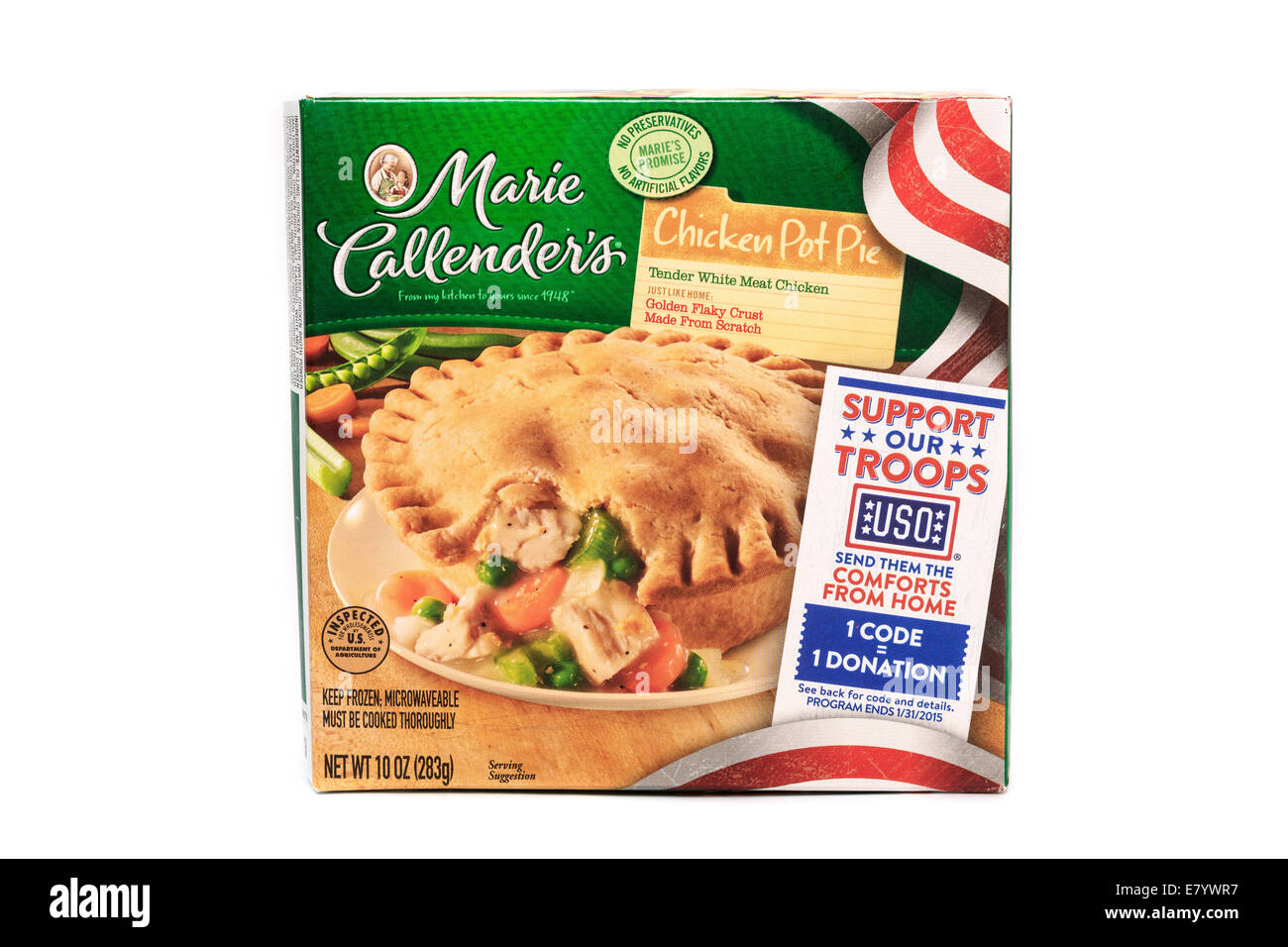 Marie Callender's frozen Chicken Pot Pie Banque D'Images