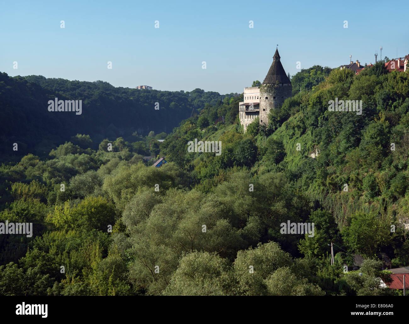 Kamianets-Podilskyi. Honcharska tower Banque D'Images