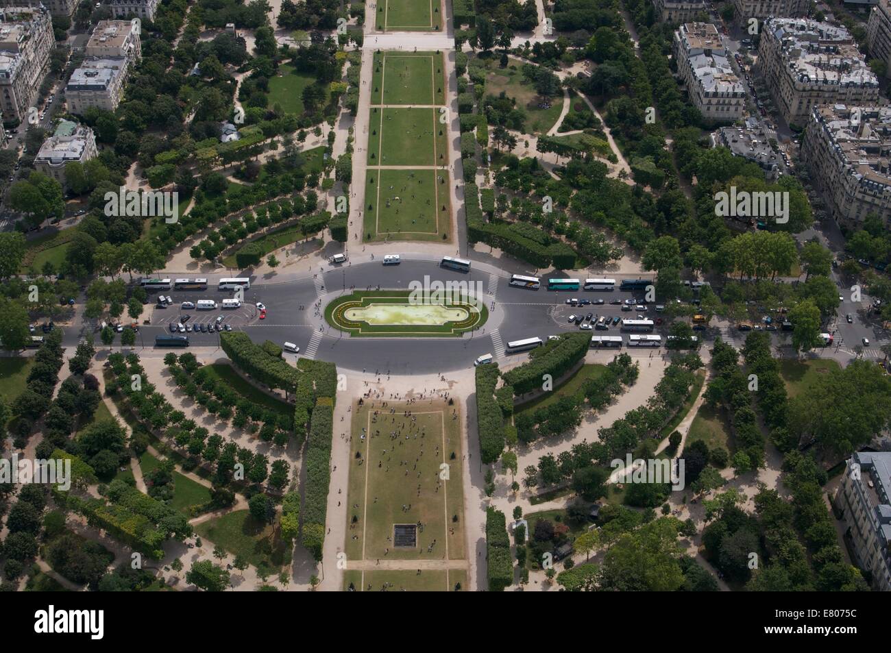 Prises de la tour Eiffel Banque D'Images