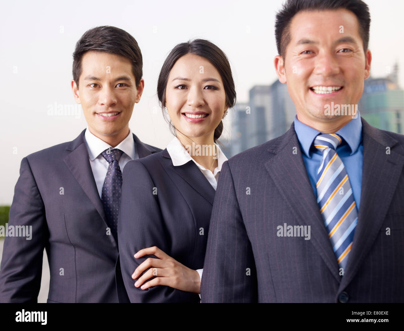 L'équipe entreprises asiatiques Banque D'Images