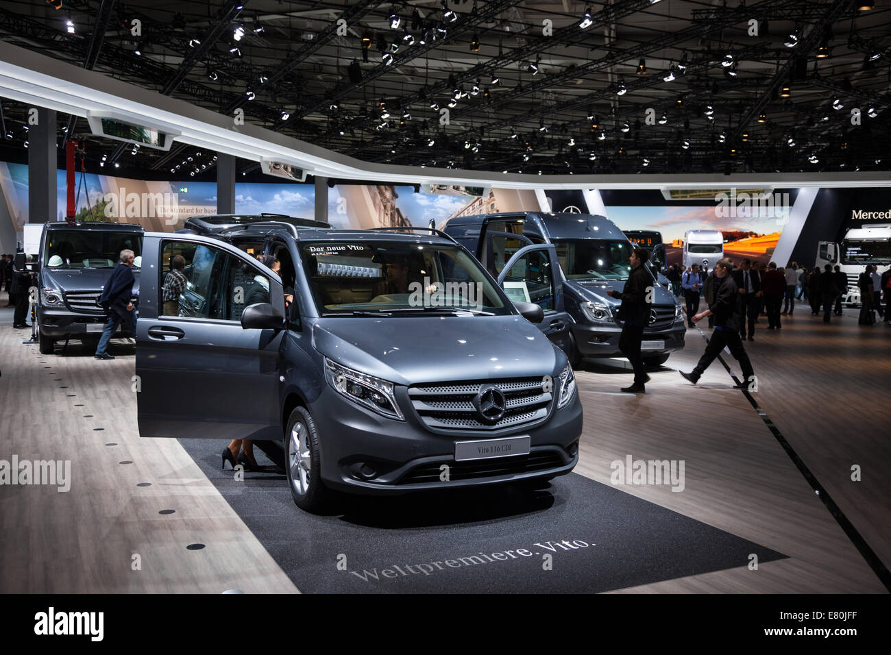Mercedes Benz Vito 116 CDI à la 65ème IAA Véhicules utilitaires à Hanovre, Allemagne 2014 Banque D'Images