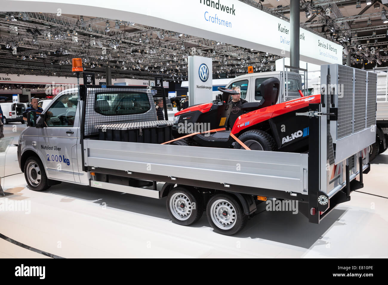 Nouvelle VW T5 chariot à la 65e salon IAA Véhicules utilitaires à Hanovre, Allemagne 2014 Banque D'Images
