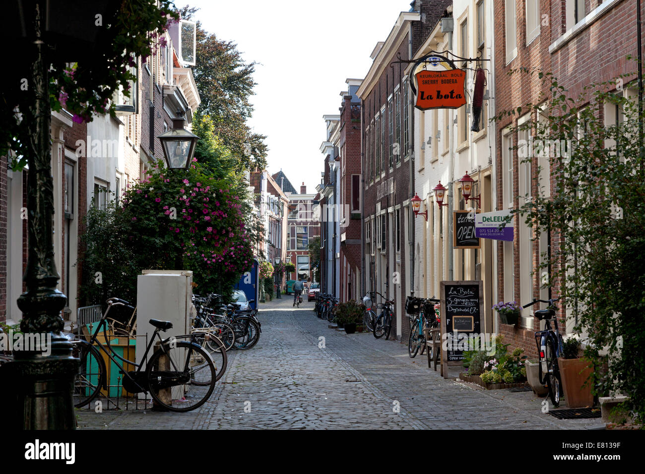 Herensteeg dans la ville de Leiden, Pays-Bas Banque D'Images