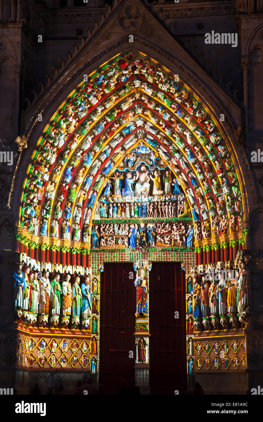 Cathédrale d'Amiens, Picardie, France Banque D'Images