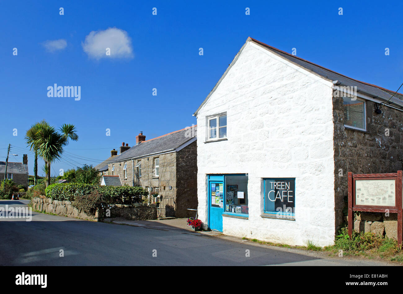 Le hameau de Treen près de Porthcurno à Cornwall, Royaume-Uni Banque D'Images
