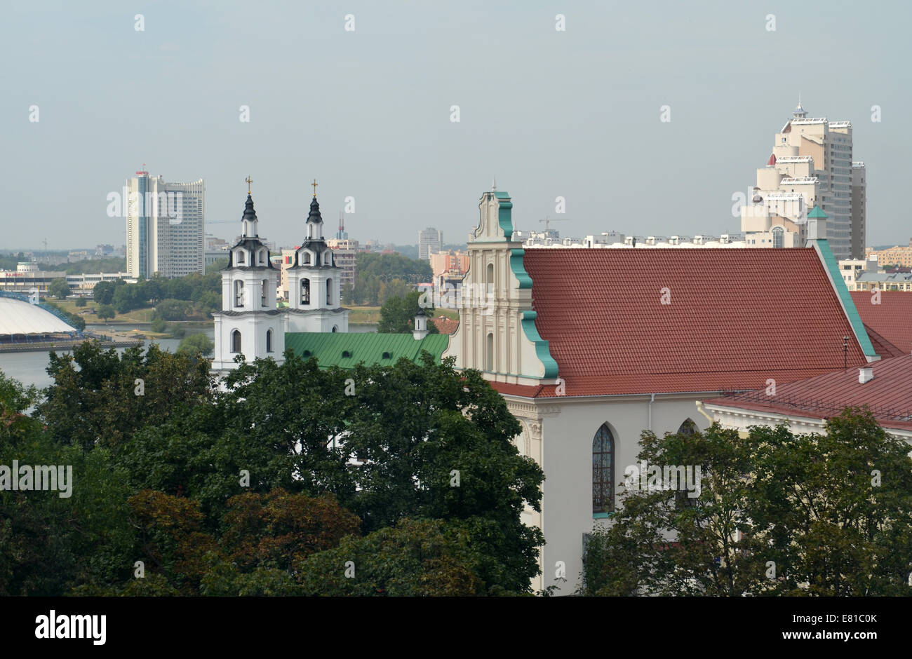 Vue de la ville de Minsk Banque D'Images
