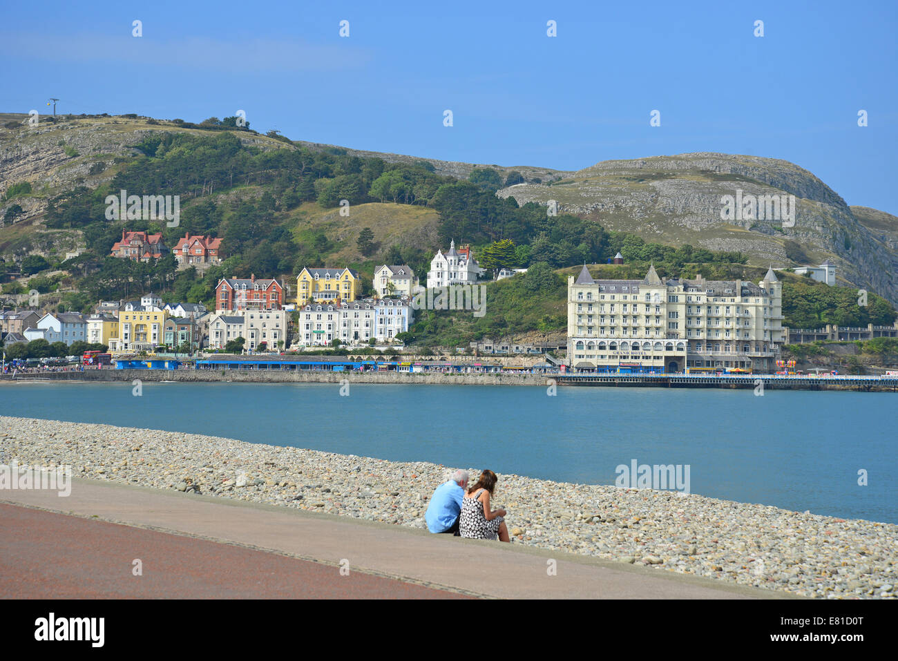 Beach promenade, Llandudno, Conwy County Borough (Franche-Comté), Conwy, Pays de Galles, Royaume-Uni Banque D'Images