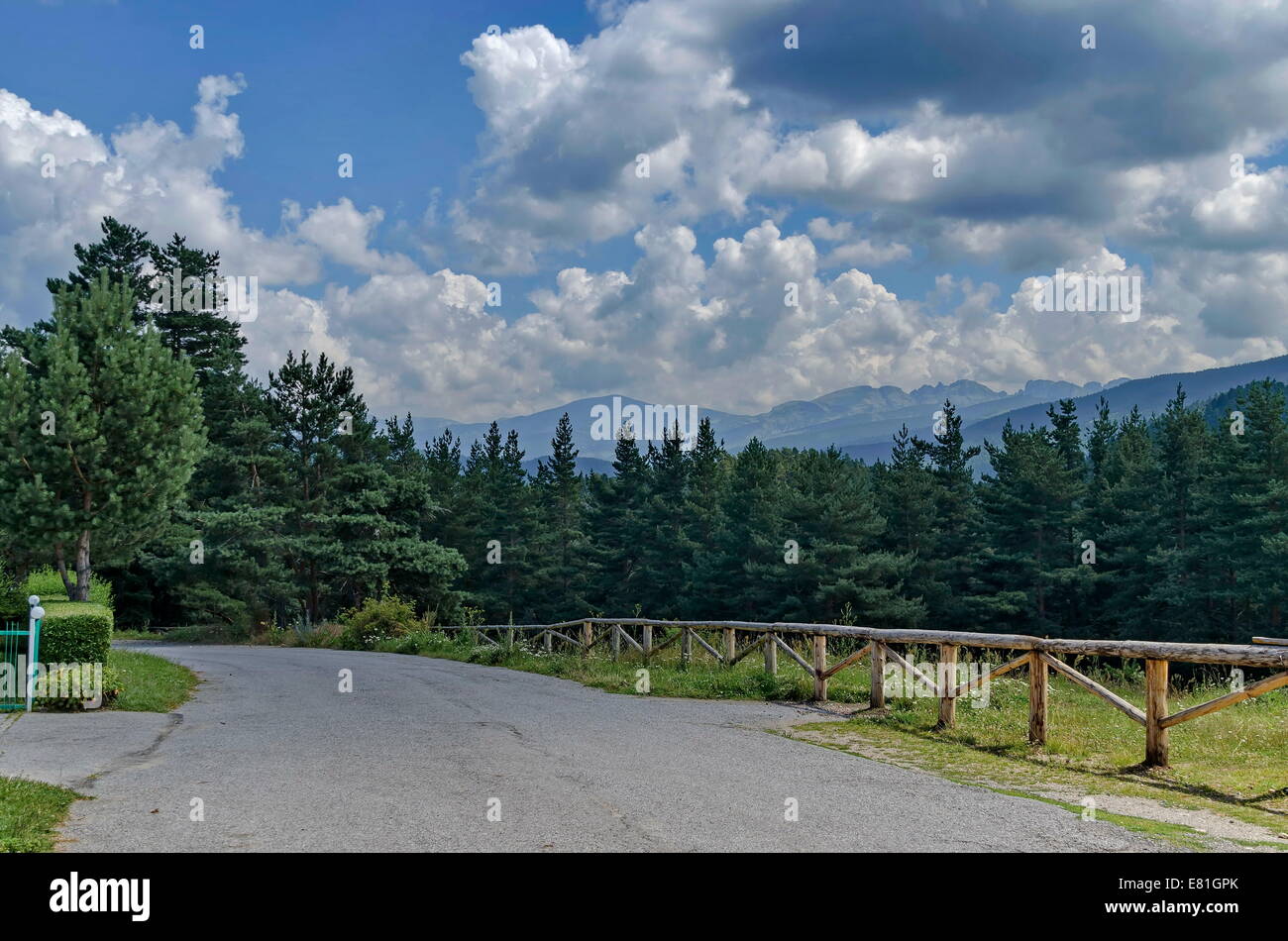 Paysage de montagne de Rila, Bulgarie Banque D'Images