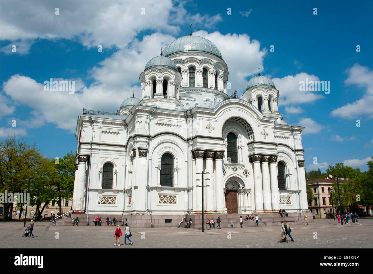 L'église Saint Michel Archange, Kaunas, Lituanie, Pays Baltes Banque D'Images