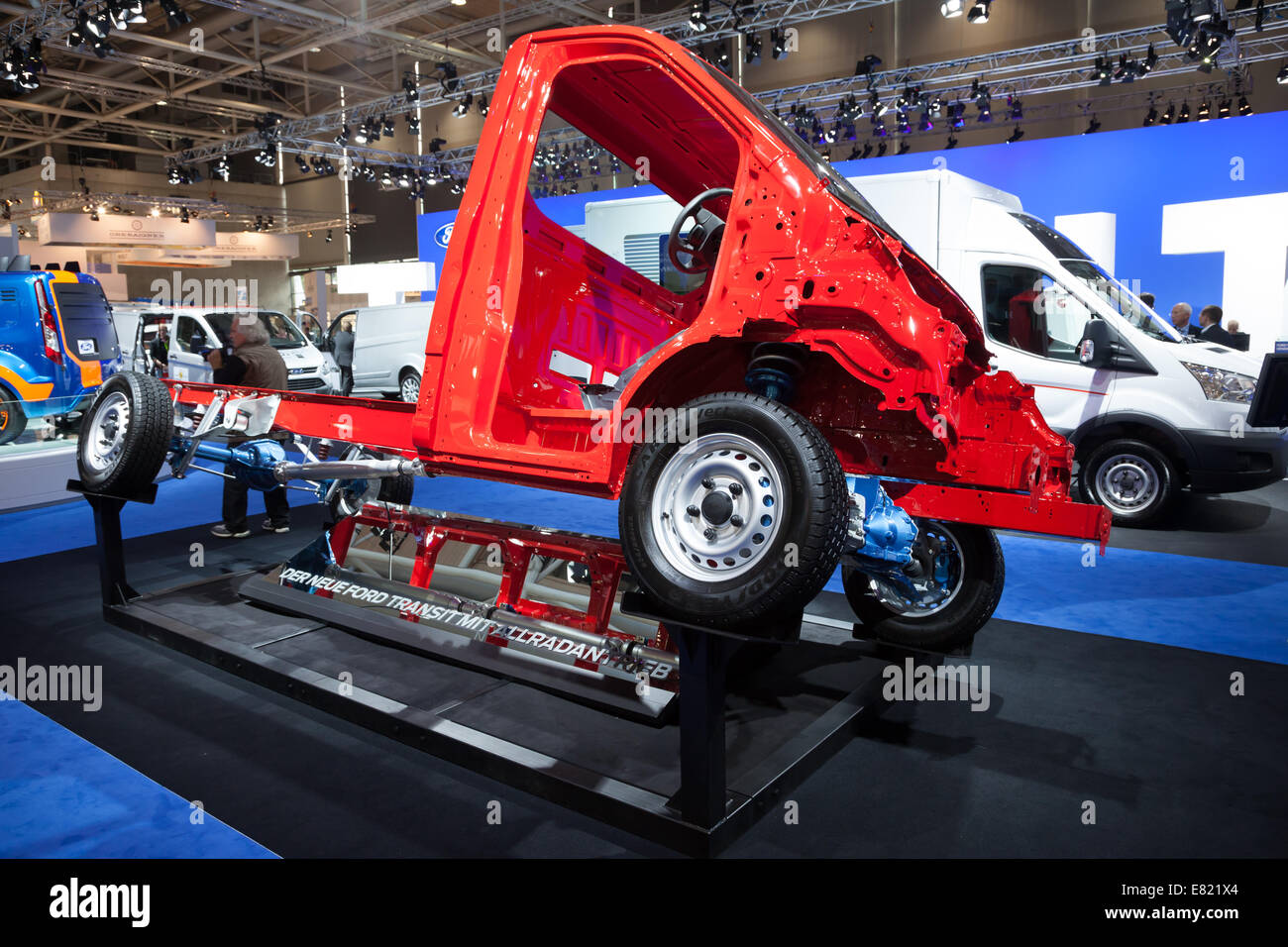 Nouvelle Ford Transit châssis 4x4 à la 65e salon IAA Véhicules utilitaires à Hanovre, Allemagne 2014 Banque D'Images