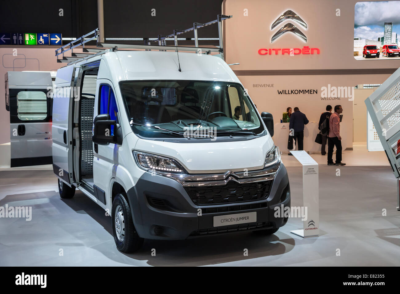 Nouveau Citroën Jumper Van à la 65e salon IAA Véhicules utilitaires à Hanovre, Allemagne 2014 Banque D'Images