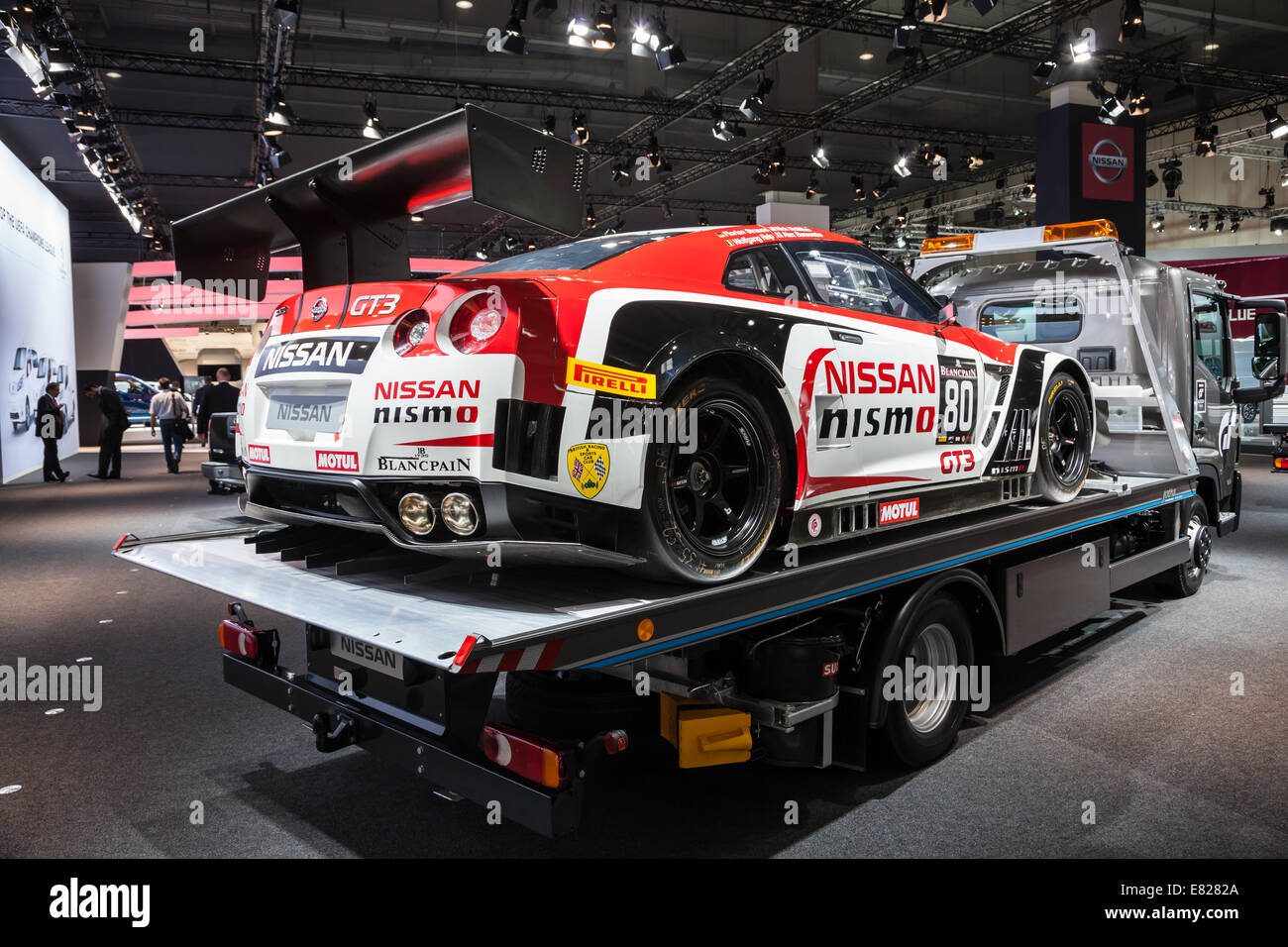 NISSAN Nismo GT3 voiture de course à la 65e Salon IAA Véhicules utilitaires à Hanovre 2014 Banque D'Images