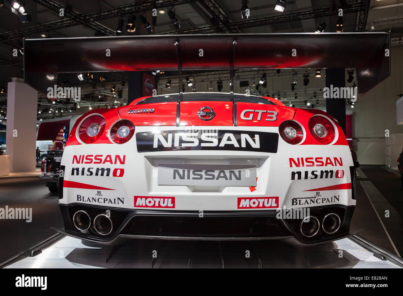 NISSAN Nismo GT3 voiture de course à la 65e Salon IAA Véhicules utilitaires à Hanovre 2014 Banque D'Images