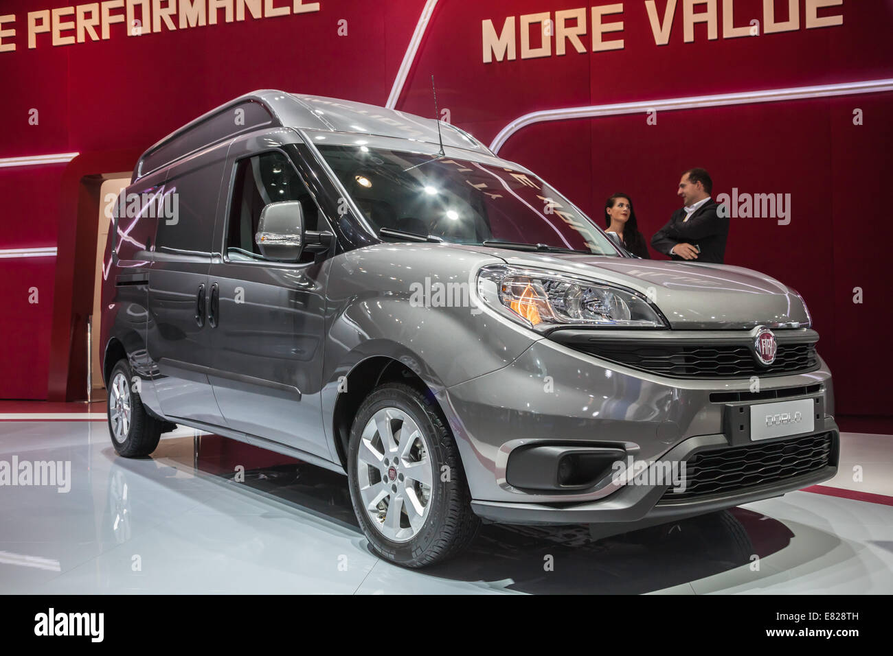 Nouveau Fiat Doblo Van à la 65e Salon IAA Véhicules utilitaires à Hanovre 2014 Banque D'Images