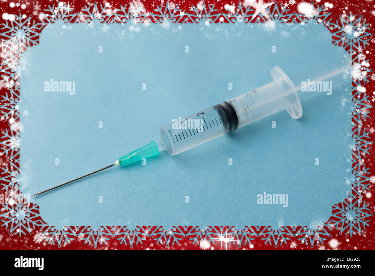 Image composite du châssis de la neige Banque D'Images