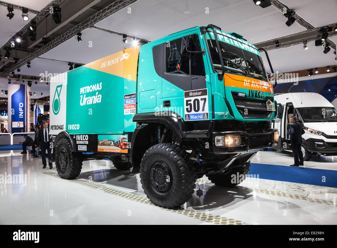 Camion IVECO Dakar à la 65e Salon IAA Véhicules utilitaires à Hanovre, Allemagne 2014 Banque D'Images