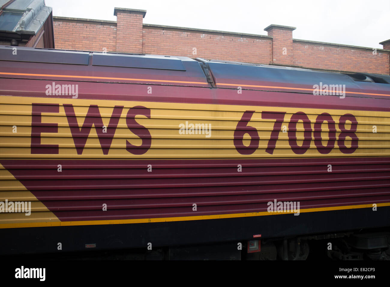 Classe 67 EWS locomotive diesel à Moor Street, Birmingham, UK Banque D'Images
