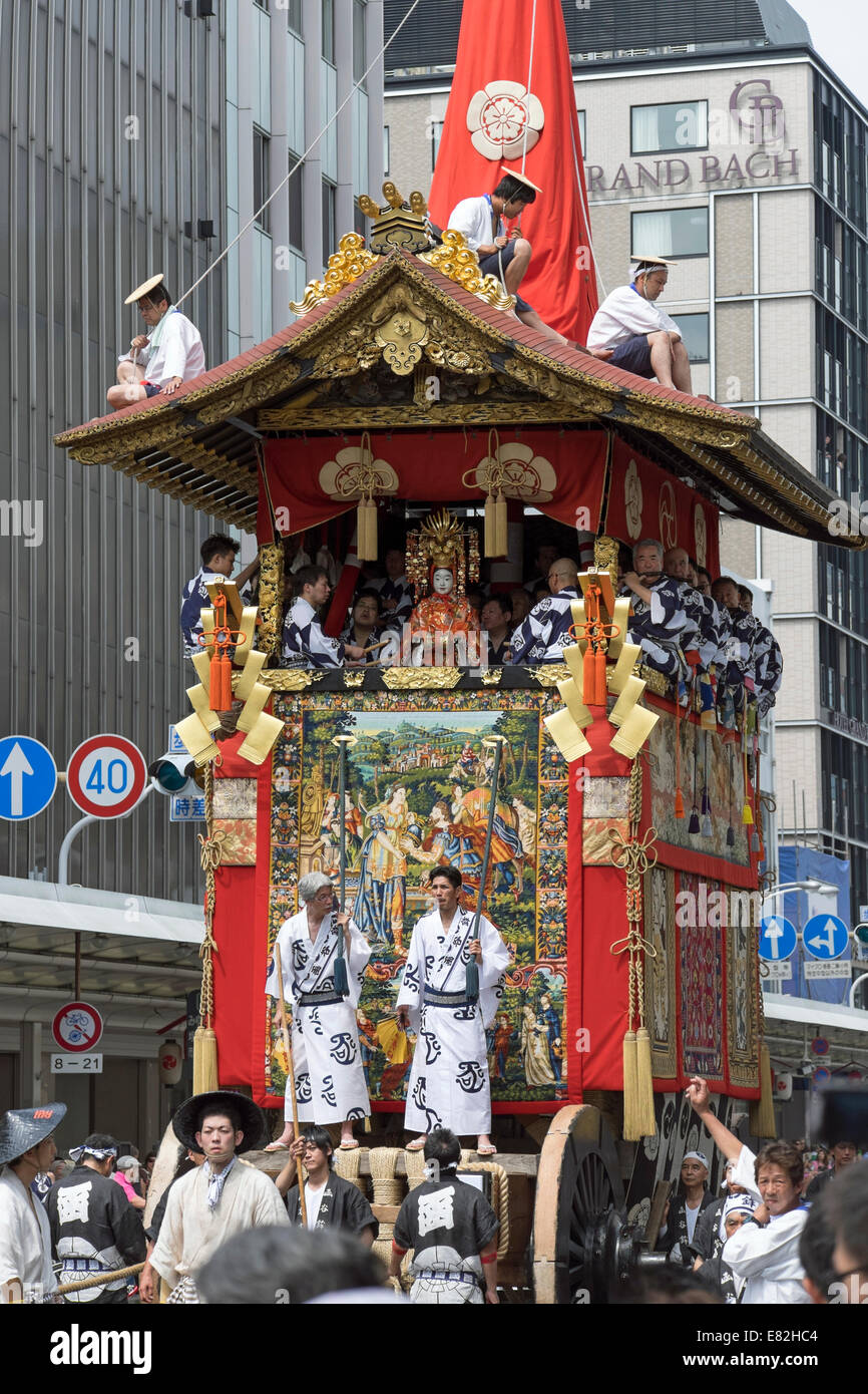 Le Japon, Kyoto, Gion Matsuri Festival, char Hoko Photo Stock - Alamy
