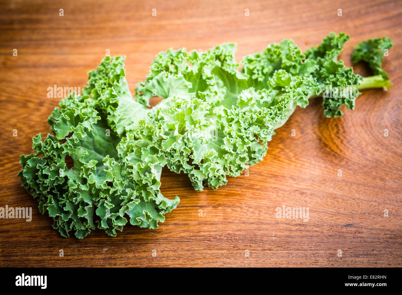 Le chou (Brassica oleracea var. Sabellica L. ). Banque D'Images