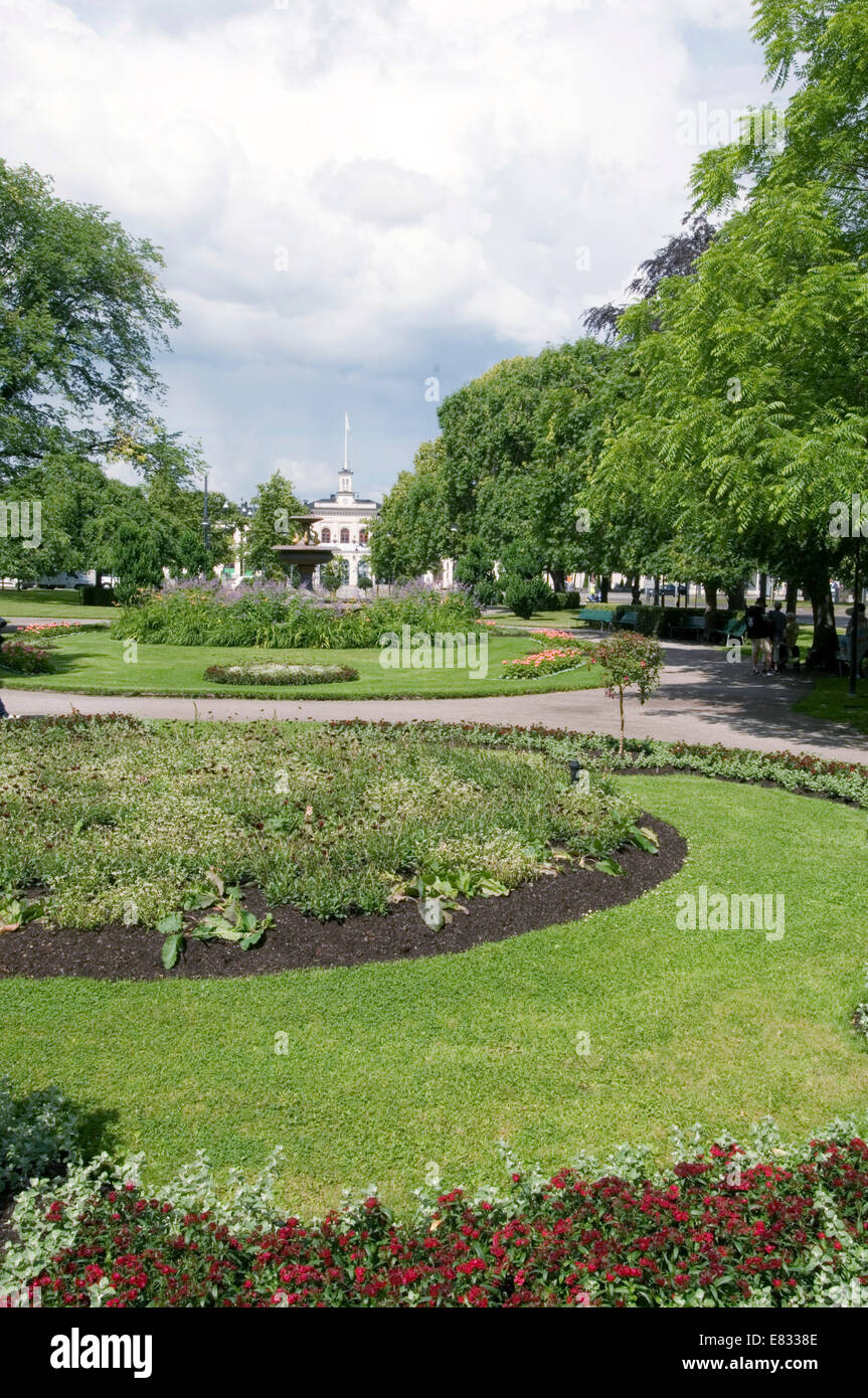Norrköping Suède Swedish jardin municipal gardens Banque D'Images