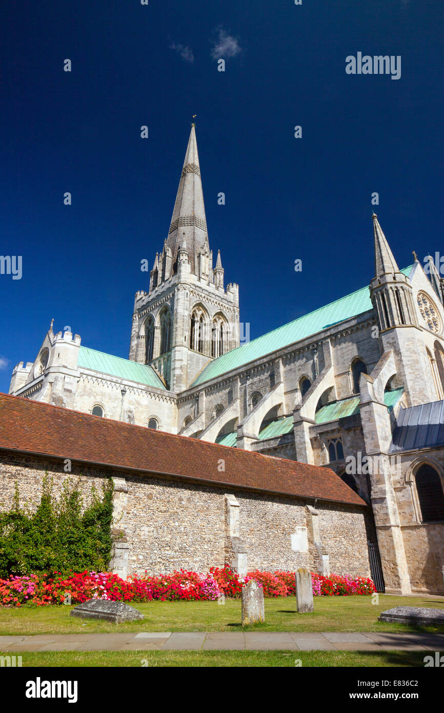 L'église cathédrale de la Sainte Trinité de Chichester, West Sussex, England, UK Banque D'Images