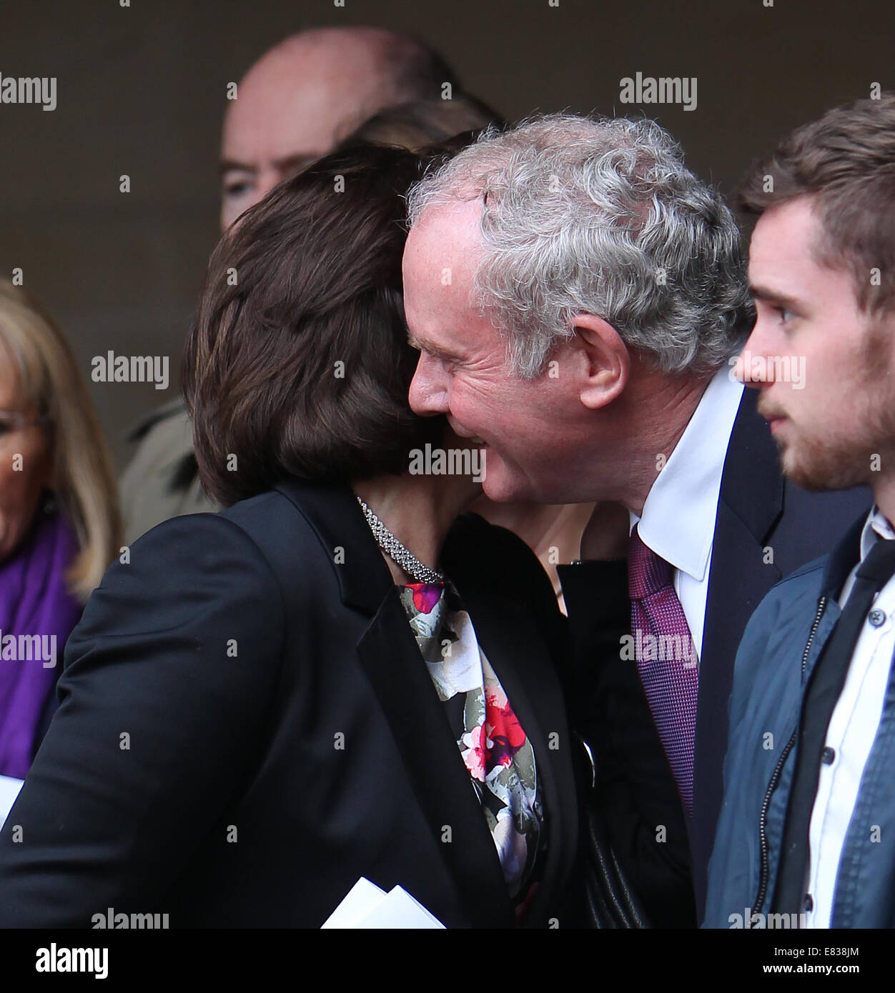 Les funérailles d'Anthony Benn, 2e vicomte Stansgate, à St Margaret's Church, dans le centre de Londres en vedette : Cherie Blair,Martin McGuiness Où : London, Royaume-Uni Quand : 27 Mars 2014 Banque D'Images