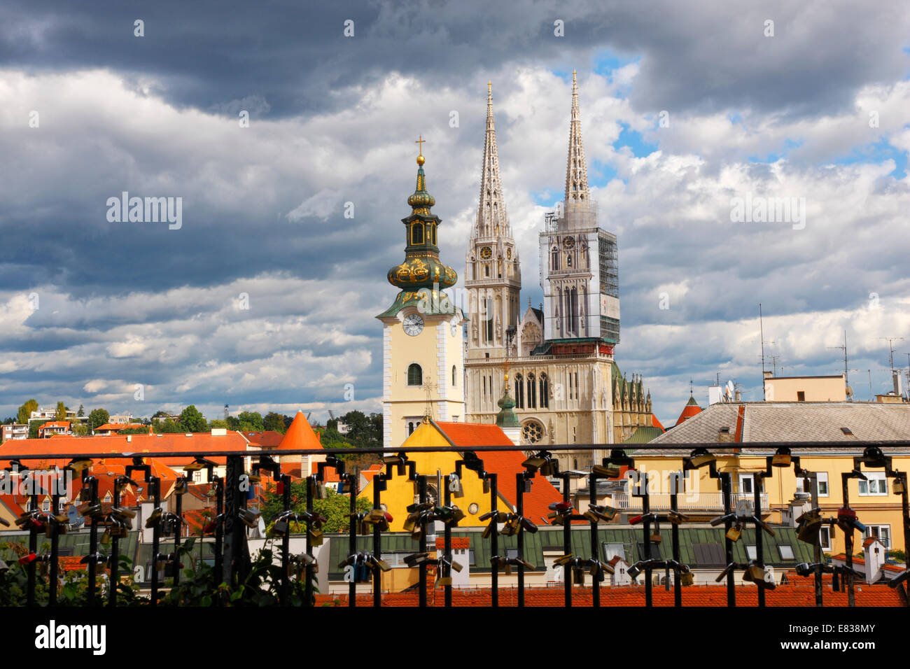 Cathédrale de Zagreb Banque D'Images