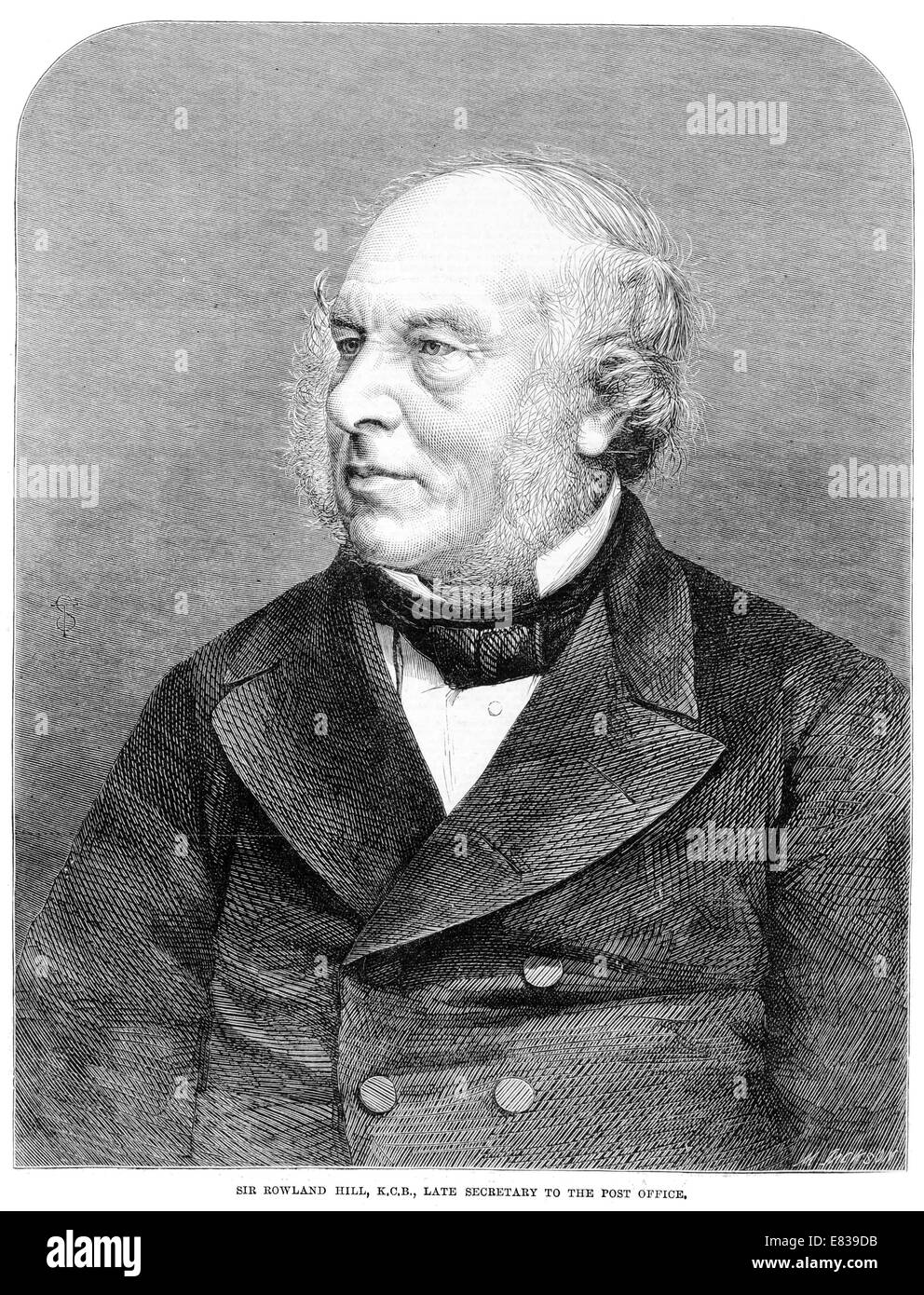 Sir Rowland Hill k c b f r s secrétaire du bureau de poste Banque D'Images