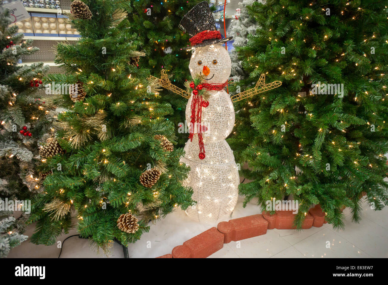 Affichage de noël saison dans un magasin KMart à New York Banque D'Images