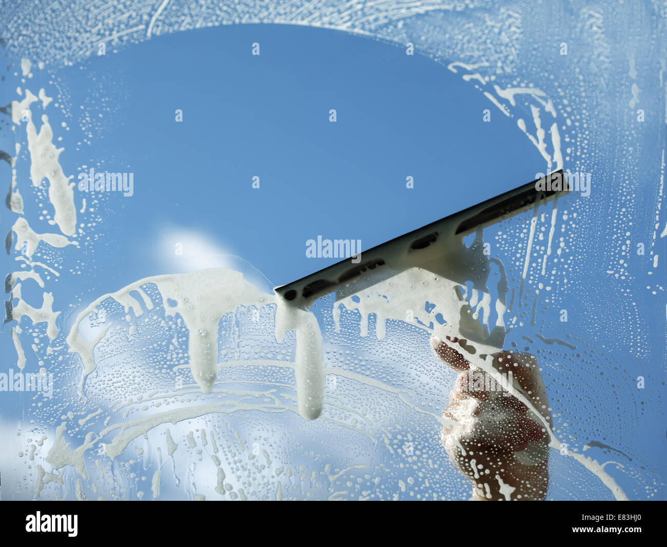 Ciel bleu clair Banque D'Images