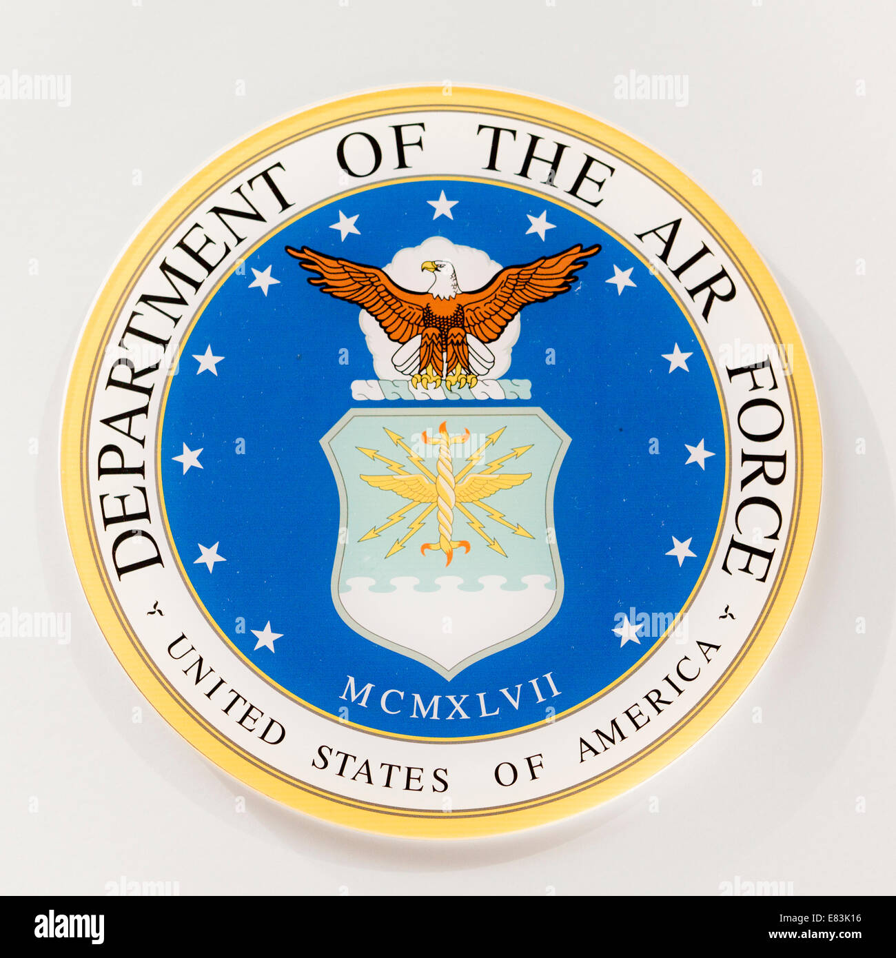 Sceau de l'US Air Force - USA Banque D'Images