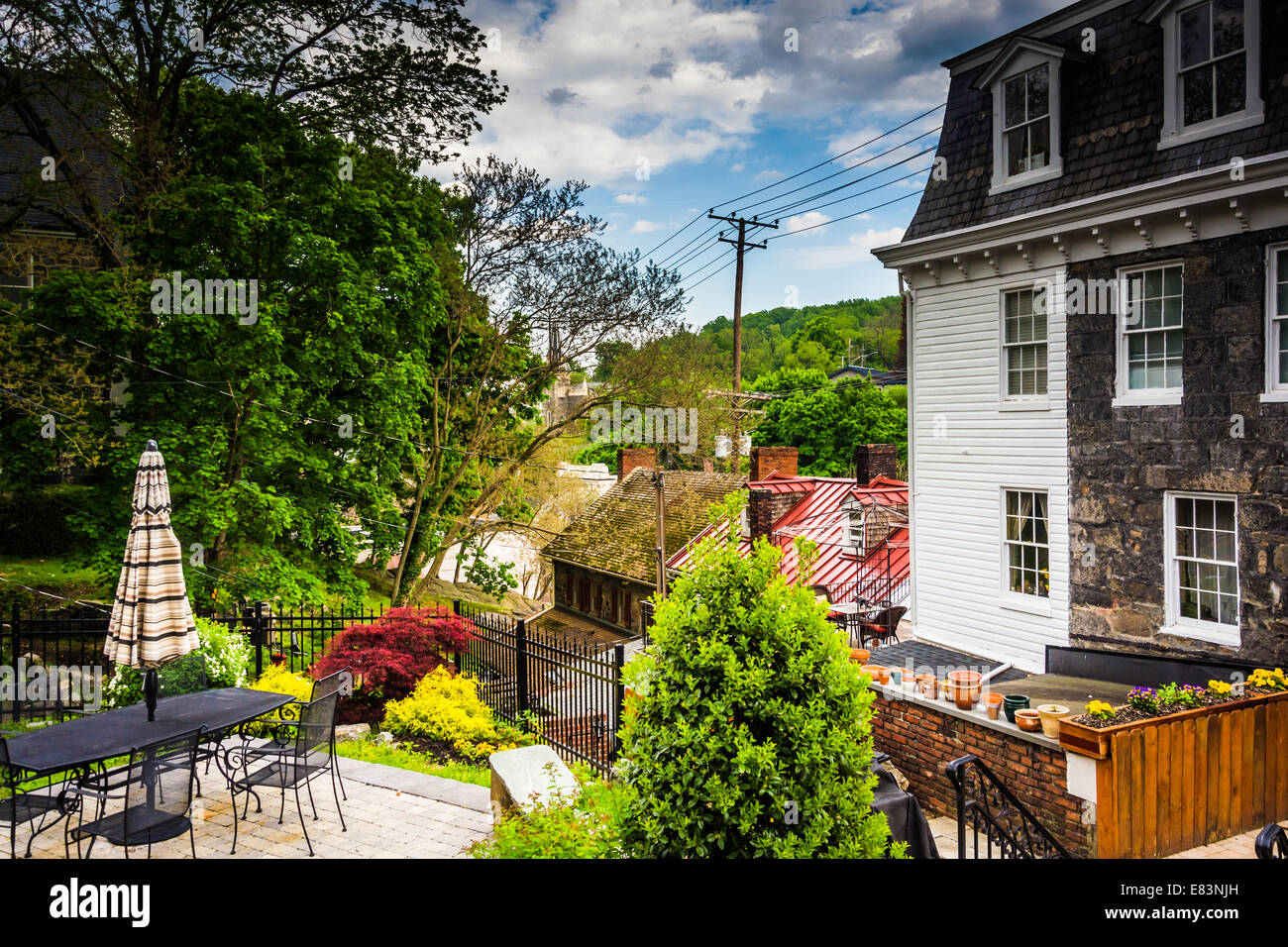 Les bâtiments anciens à Ellicott City, Maryland. Banque D'Images