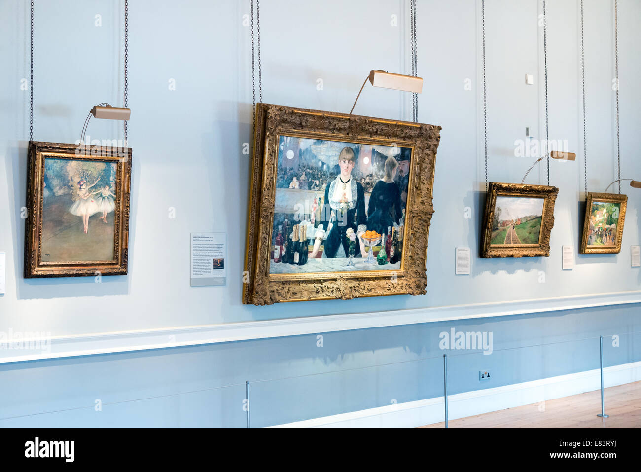Le bar de l'Folies-Bergeres par Edouard Manet dans la Courtauld Gallery, Londres, Angleterre, Royaume-Uni Banque D'Images