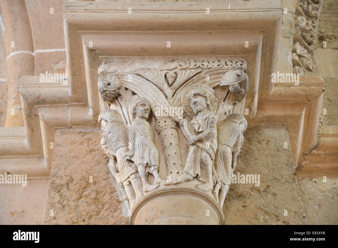 La cathédrale St Marie Madeleine à Vézelay, france Banque D'Images