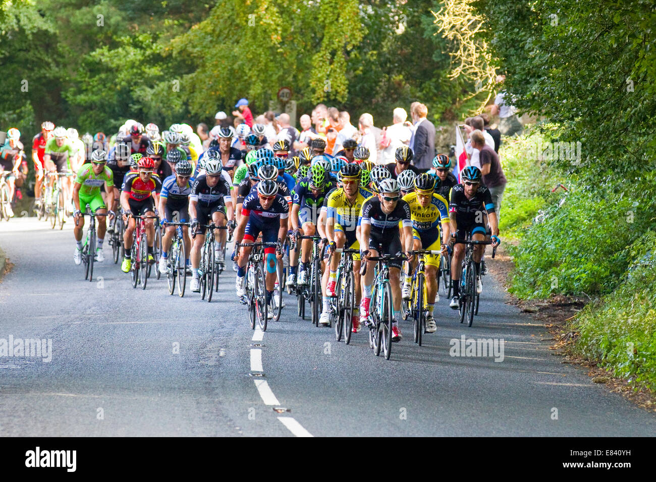 Tour de Bretagne 2014 course cycliste par étape Cheltenham Banque D'Images